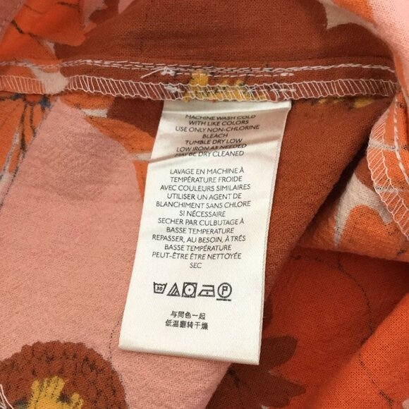 FREE PEOPLE Tessa Floral Tapered Trousers Sz 8 NWT Cotton Retro Print 70s Resort - Picture 7 of 8